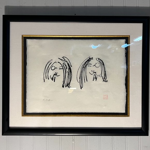 RARE! JOHN LENNON "JOCK AND YONO" Signed Serigraph by Yoko Ono #261 of 3… - Picture 2 of 5